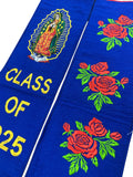 Guadalupe Graduation Stole Class of 2025 Royal Blue