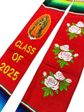 Guadalupe Graduation Stole Class of 2025 Red