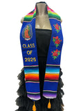 Guadalupe Graduation Stole Class of 2025 Royal Blue