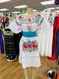 Puebla White Plus Size Dress