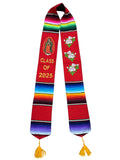 Guadalupe Graduation Stole Class of 2025 Red