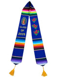 Guadalupe Graduation Stole Class of 2025 Royal Blue