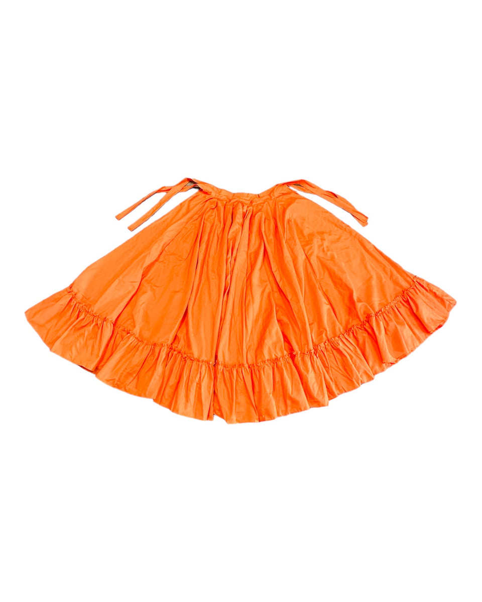 Mexican Folklorico Orange Solid Skirt – Cielito Lindo