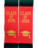 Mexican Serape Embroidered Graduation Stole Class of 2025 Grad Hat