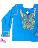 Peacock Blouse Blue