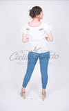 Mexican Tehuacan Embroidered Blouse White - Cielito Lindo