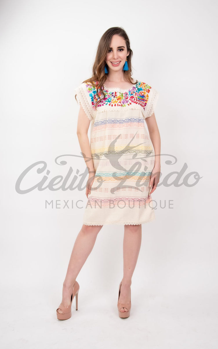 Oaxacan Embroidered Dress