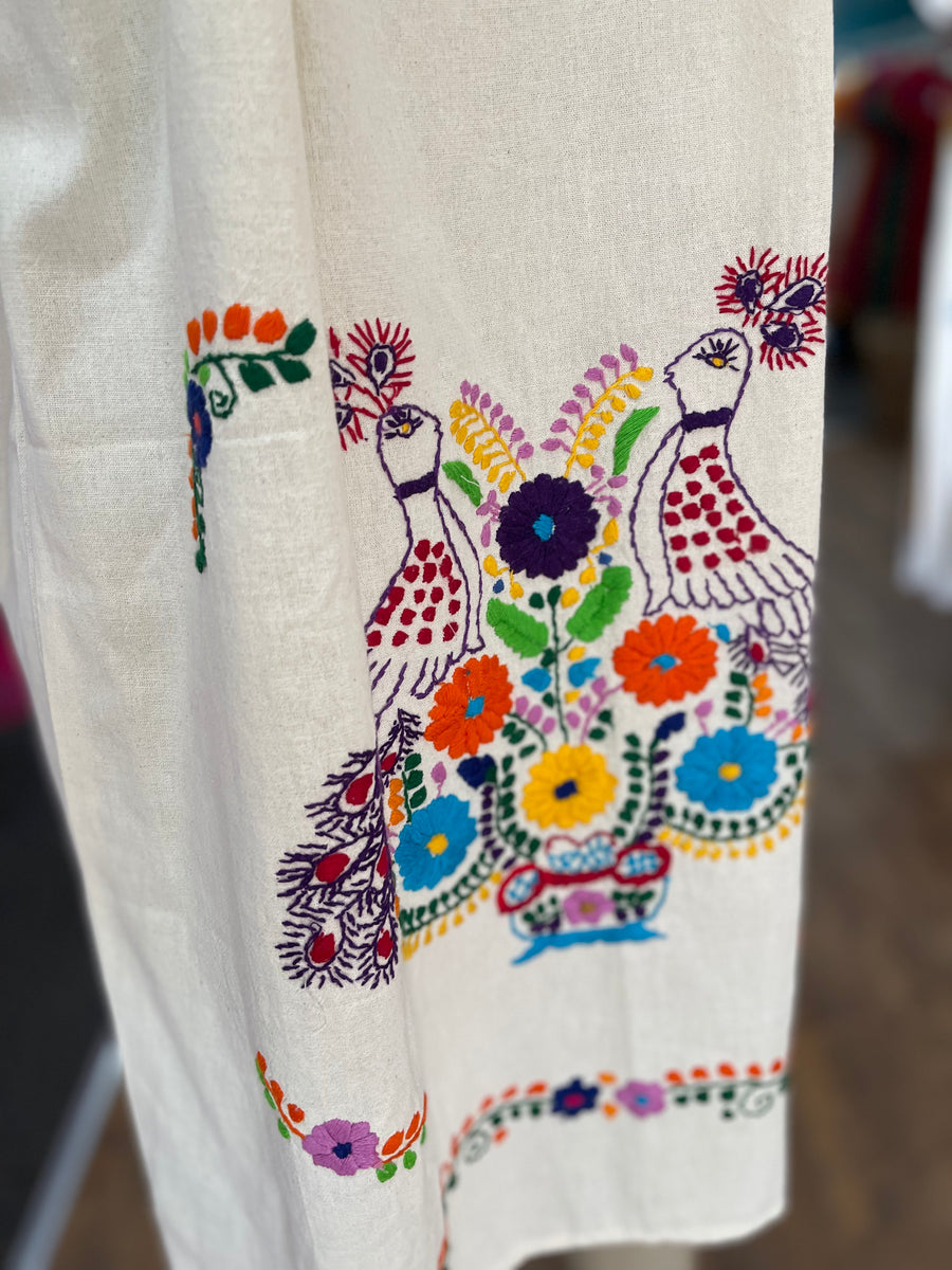 Mexican Puebla Dress for Girls Royal Blue – Cielito Lindo
