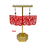 "Palomas" Papel Picado earrings (banner style) - Cielito Lindo