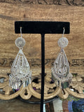Filigree Oaxacan Earrings Silver Gota