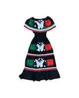 Victoria Butterfly Tricolor Dress