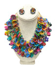 Hand Painted Clay Plates Necklace