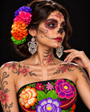 Mexican Ribbon Floral Hair Comb