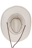 Classic Faux Nubuck Suede Poly Fabric Western Cowboy Hat