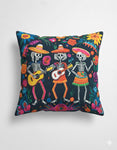 Day Of The Dead Musical Trio Pillow Cover