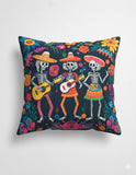 Day Of The Dead Musical Trio Pillow Cover