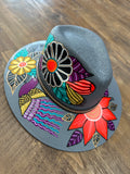 Hand painted Mexican hat Paloma