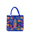 Lady Of Guadalupe Royal Blue Tote Bag