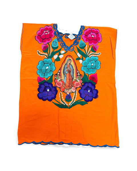 Lady Of Guadalupe Orange Floral Top