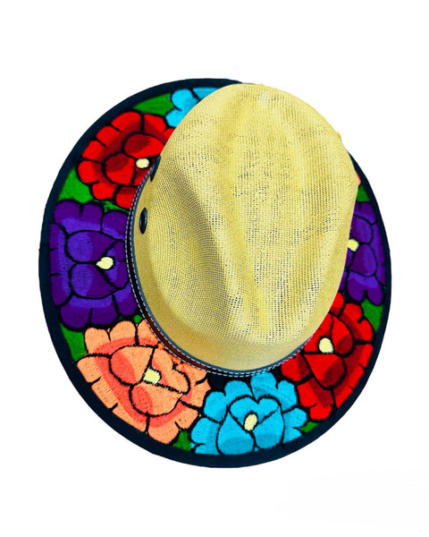 Mexican Embroidered Yute Hat