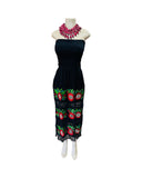 Rosalia Black Strapless Maxi Dress
