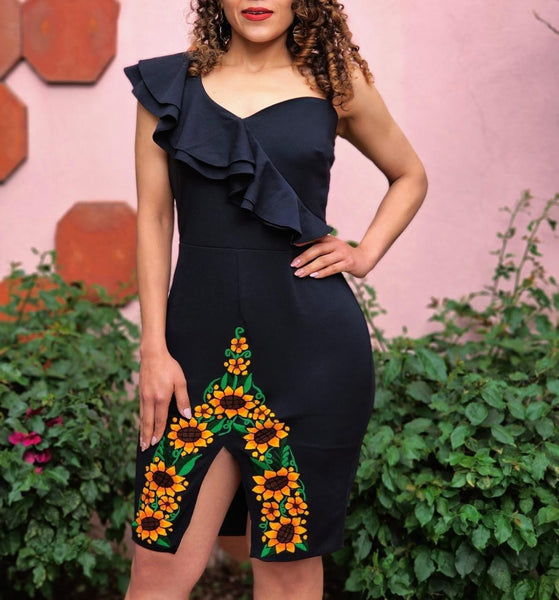 Girasolito Mexican Black Dress Cielito Lindo Girasolito Mexican Black Dress Cielito Lindo