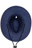 Classic Faux Nubuck Suede Poly Fabric Western Cowboy Hat