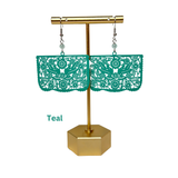 "Palomas" Papel Picado earrings (banner style) - Cielito Lindo