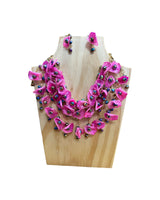 Mexican Handmade Pink Fish Scale Necklace