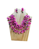 Mexican Handmade Pink Fish Scale Necklace