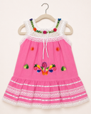 Milagro Dress Floral Hand Embroidered and Crocheted