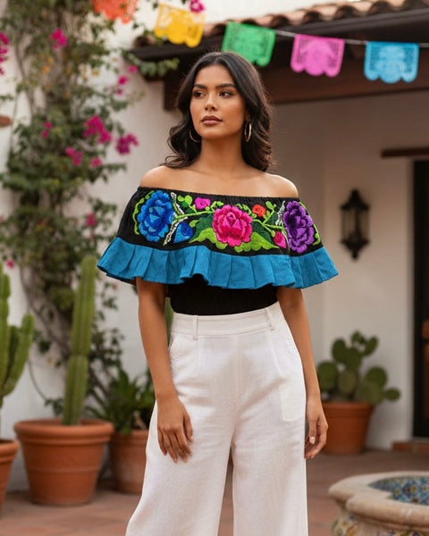 Rosa Mexican Off Shoulder Top
