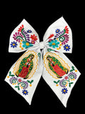 Lady of Guadalupe Embroidered Hair Bows - Cielito Lindo