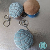 Plush Concha Key Chains, Pastel Colors