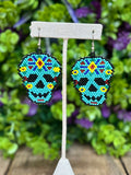 Sugar Skull Beaded Earrings - Cielito Lindo