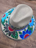 Hand painted Mexican hat Floral