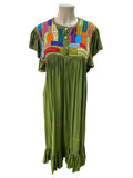 Lina Maxi Embroidered Dress