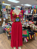 Celine Floral Embroidered Maxi Dress - Cielito Lindo