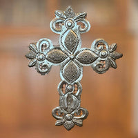 Set of 3 Crosses Metal Art Wall Decor 6.5" x 5"