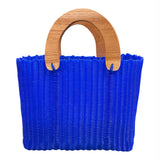 Oaxacan Handwoven Tote Bag with Wooden Handles