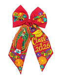 Lady of Guadalupe Long Graduation Embroidered Bow 2026 - Cielito Lindo