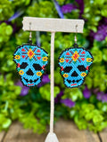 Sugar Skull Beaded Earrings - Cielito Lindo