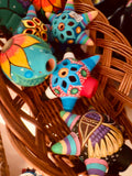 Christmas Hand Painted Matte Clay Ornaments - Cielito Lindo