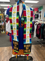 Mexican Serape Floral Embroidered Graduation Stole Class of 2024