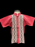 Boys Guayabera Maya Coral - Cielito Lindo