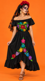 Alana Floral Embroidered Dress