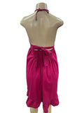 Artemisa Halter Dress Hot Pink