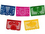 Mini Plastic Picado Banner - Multicolor