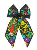 Lady of Guadalupe Long Graduation Embroidered Bow 2026 - Cielito Lindo