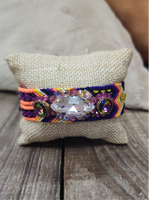 Handwoven Jeweled Bracelet